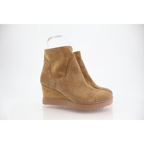 Sofft Aqua Shary Womens 10 Tan Brown Waterproof Leather Wedge Boot Bootie - Picture 2 of 15